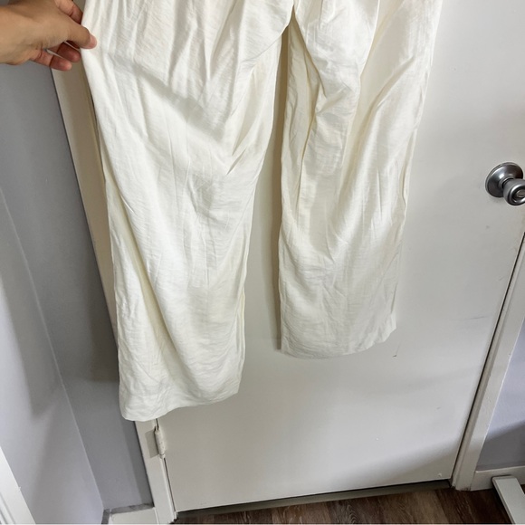 Banana Republic Cream High Rise Breezy Wide Leg Lenzing Ecover Pants - Picture 6 of 10